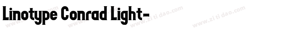 Linotype Conrad Light字体转换